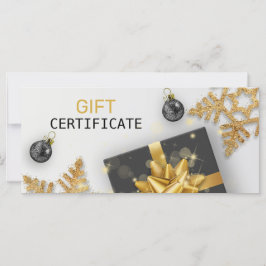 Weihnachts-Ball Black Geschenk Gold Snowflake Gesc