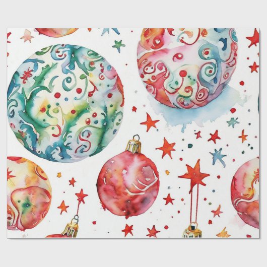 Weihnachts-Ball Delight Geschenkpapier (Flach)