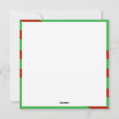 Weihnachts-Ball-Foto Feiertagskarte (Rückseite)