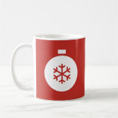 Weihnachts-Ball-Rotweinkaffee-Tasse Kaffeetasse (Links)