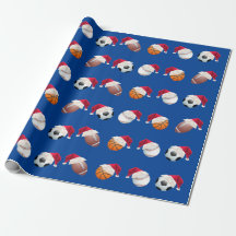 Weihnachts-Baller Sport Funny Santa Holiday Wrappi