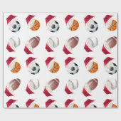 Weihnachts-Baller-Sport Funny Weihnachtsfest Geschenkpapier (Flach)