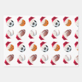Weihnachts-Baller-Sport Funny Weihnachtsfest Set Geschenkpapier Set (Vorderseite 3)