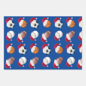 Weihnachts-Baller-Sport Funny Weihnachtsfest Set Geschenkpapier Set (Vorderseite 2)