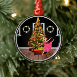 Weihnachts Ballerina Ornament Aus Metall