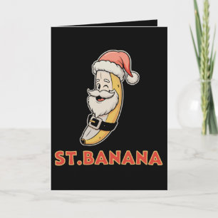 Weihnachts-Banane Weihnachtsmann Lustige Weihnacht Feiertagskarte