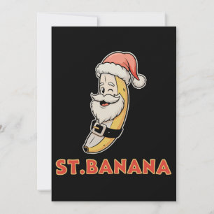 Weihnachts-Banane Weihnachtsmann Lustige Weihnacht Feiertagskarte