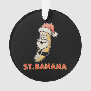 Weihnachts-Banane Weihnachtsmann Lustige Weihnacht Ornament