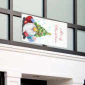Weihnachts-Banner glücklich Gnome mit Geschenken Banner (Äußeres Gebäude)