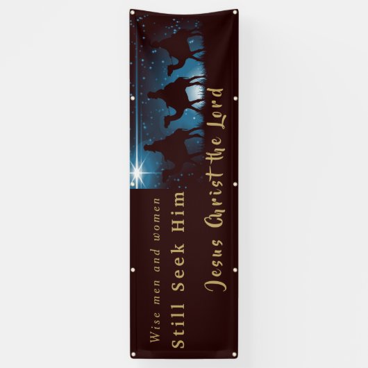 Weihnachts-Bannerklänge Männer und Frauen suchen i Banner (Vertikal)