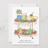 Weihnachts-Bar-Foto Feiertagskarte (Vorderseite)