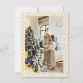 Weihnachts-Bar-Foto Feiertagskarte (Rückseite)