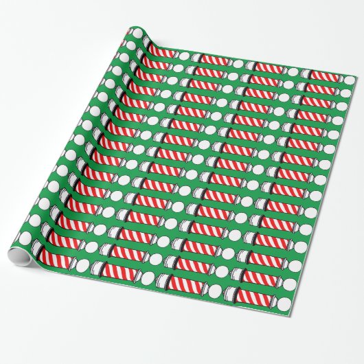 Weihnachts-Barberholzpolen 2 Geschenkpapier (Ungerollt)