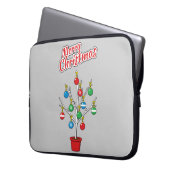 Weihnachts-Bare-Branch Tree - Frohe Weihnachten Laptopschutzhülle (Vorderseite Links)