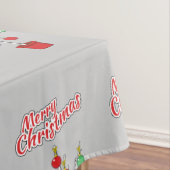 Weihnachts-Bare-Branch Tree - Frohe Weihnachten Tischdecke (Beispiel)