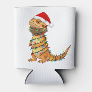  Weihnachts-Bartagame Pogona Vitticeps Santa  Dosenkühler