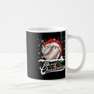 Weihnachts Baseball Ball Weihnachtsmannmütze Xmas Kaffeetasse