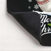 Weihnachts Baseball Ball Weihnachtsmannmütze Xmas Mousepad (Ecke)