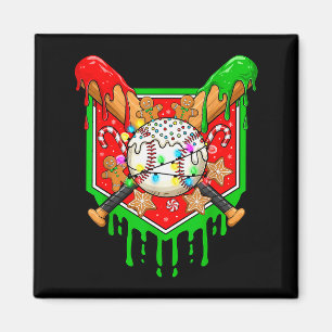 Weihnachts-Baseball-Drip für Jungen Eiscreme-Drip Magnet
