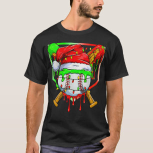 Weihnachts-Baseball-Drip für Jungen Eiscreme-Drip- T-Shirt