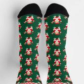 Weihnachts Baseball Feiertag Socken (Oben)