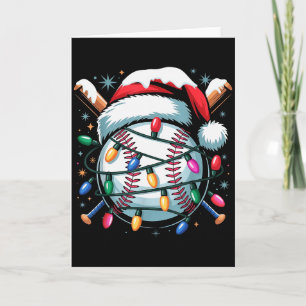 Weihnachts-Baseball-Junge-Jugend-Kinder-Männer-San Karte