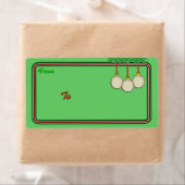 Weihnachts-Baseball-Labels (Insitu)