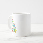 Weihnachts-Baseball mit Weihnachtsmannmütze Frohe Kaffeetasse (Vorderseite Links)