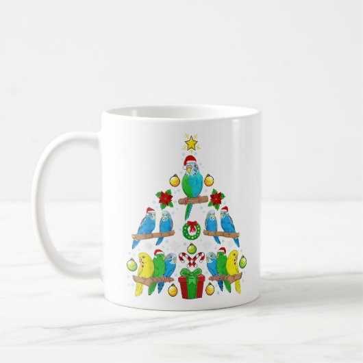 Weihnachts-Baseball mit Weihnachtsmannmütze Frohe Kaffeetasse (Links)