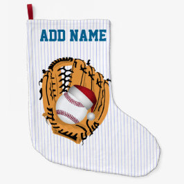 Weihnachts-Baseball-Mitt und Ball Kleiner Weihnachtsstrumpf