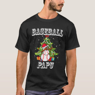 Weihnachts Baseball Papu Snowman Santa Dabbing Ges T-Shirt