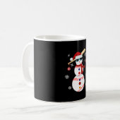 Weihnachts-Baseball-Snowman-Weihnachtsmannmütze Kaffeetasse (Vorderseite Links)