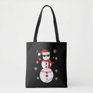 Weihnachts-Baseball-Snowman-Weihnachtsmannmütze Tasche