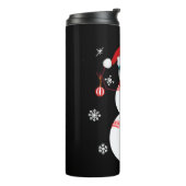 Weihnachts-Baseball-Snowman-Weihnachtsmannmütze Thermosbecher (Nach links gedreht)