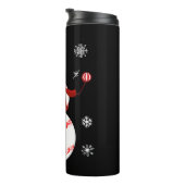 Weihnachts-Baseball-Snowman-Weihnachtsmannmütze Thermosbecher (Nach rechts gedreht)
