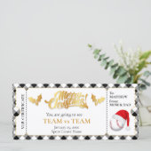 Weihnachts-Baseball-Ticket, Überraschungsgutschein (Stehend Vorderseite)