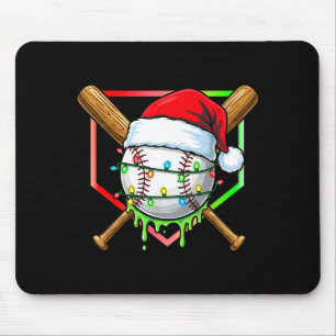 Weihnachts-Baseball-Tropf-Eiscreme-Tropf-Baseball Mousepad