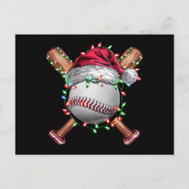 Weihnachts-Baseball Weihnachtsfeiertag Feiertagspostkarte