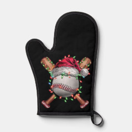Weihnachts-Baseball Weihnachtsfeiertag Ofenhandschuh