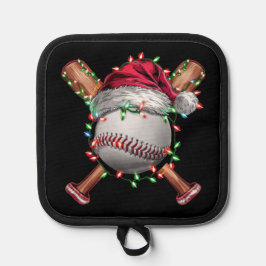Weihnachts-Baseball Weihnachtsfeiertag Topflappen