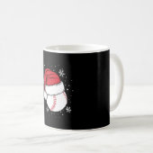 Weihnachts-Baseball-Weihnachtsfeiertage Kaffeetasse (VorderseiteRechts)