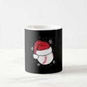 Weihnachts-Baseball-Weihnachtsfeiertage Kaffeetasse (Mittel)