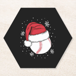 Weihnachts-Baseball-Weihnachtsfeiertage Untersetzer