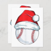 Weihnachts Baseball Weihnachtsmannmütze Ball Kinde (Vorne/Hinten)