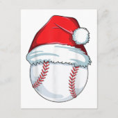 Weihnachts Baseball Weihnachtsmannmütze Ball Kinde Begleitkarte (Rückseite)