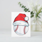 Weihnachts Baseball Weihnachtsmannmütze Ball Kinde Begleitkarte (Stehend Vorderseite)