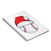 Weihnachts Baseball Weihnachtsmannmütze Ball Kinde Notizblock (Rechte Seite)