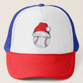 Weihnachts Baseball Weihnachtsmannmütze Ball Kinde Truckerkappe (Vorderseite)