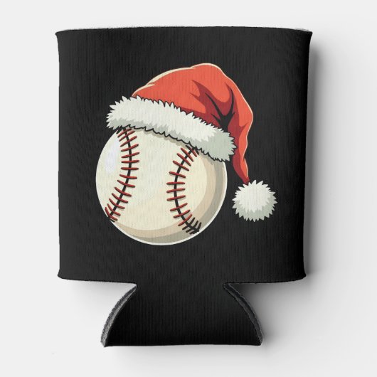 Weihnachts-Baseball-Weihnachtsmannmütze Funny Spor Dosenkühler (Vorderseite)