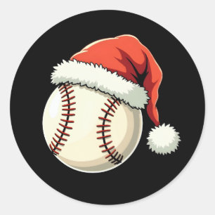 Weihnachts-Baseball-Weihnachtsmannmütze Funny Spor Runder Aufkleber